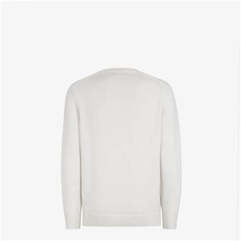 maglione bianco fendi|551C1 VANISÉ FULL RIB RWS WOOL Maglione .